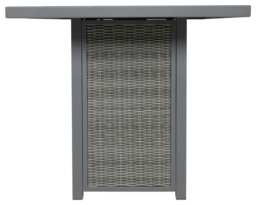 Palazzo Outdoor Bar Table with Fire Pit - P520-665 - In Stock Furniture