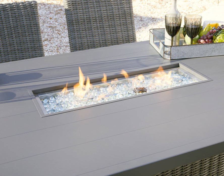 Palazzo Outdoor Bar Table with Fire Pit - P520-665 - In Stock Furniture