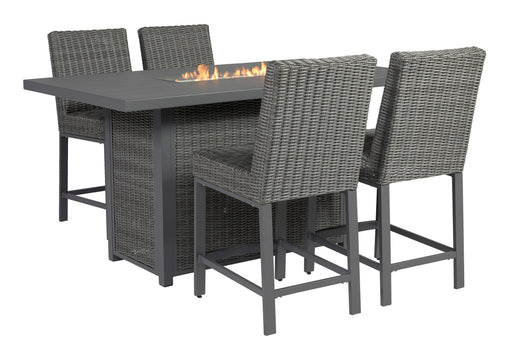 Palazzo Outdoor Counter Height Dining Table with 4 Barstools - Gate Furniture