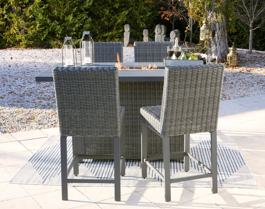 Palazzo Outdoor Counter Height Dining Table with 4 Barstools - Gate Furniture