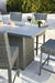 Palazzo Outdoor Counter Height Dining Table with 6 Barstools - Gate Furniture