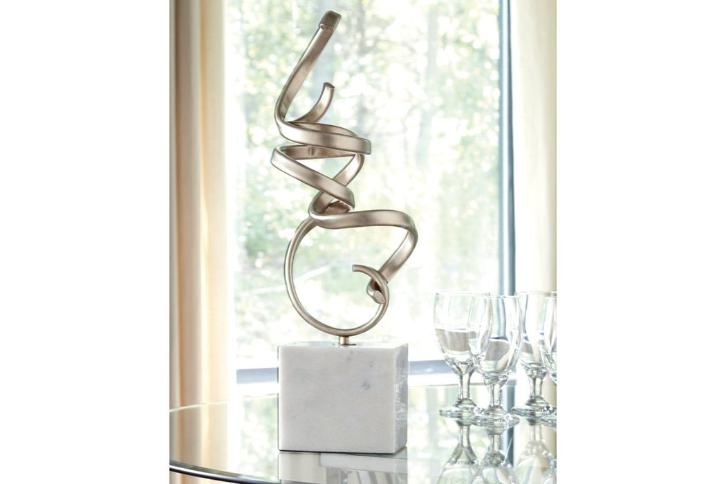Pallaton Champagne/White Sculpture - A2000125 - Gate Furniture