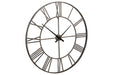 Paquita Antique Silver Wall Clock - A8010237 - Gate Furniture