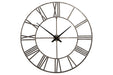 Paquita Antique Silver Wall Clock - A8010237 - Gate Furniture