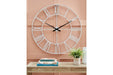 Paquita Antique White Wall Clock - A8010238 - Gate Furniture