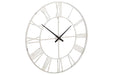 Paquita Antique White Wall Clock - A8010238 - Gate Furniture