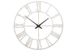 Paquita Antique White Wall Clock - A8010238 - Gate Furniture