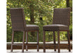 Paradise Trail Medium Brown Bar Stool (Set of 2) - P750-130 - Gate Furniture