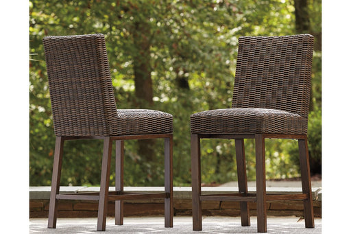 Paradise Trail Medium Brown Bar Stool (Set of 2) - P750-130 - Gate Furniture
