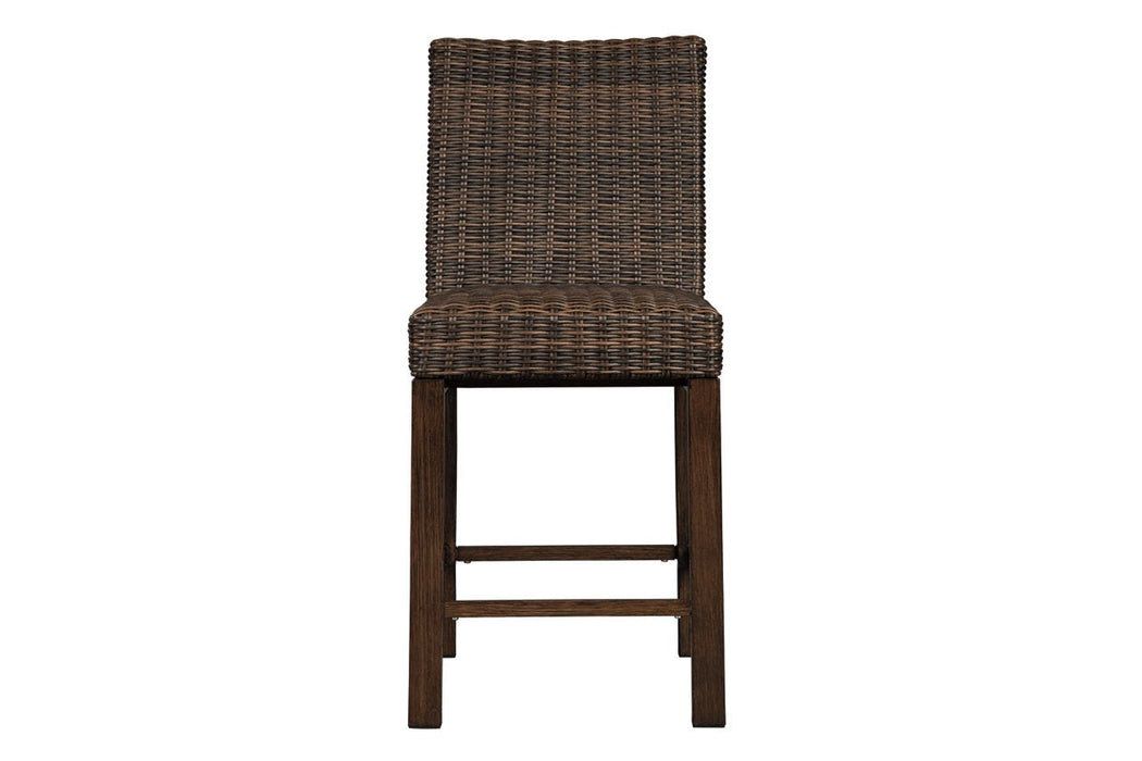 Paradise Trail Medium Brown Bar Stool (Set of 2) - P750-130 - Gate Furniture