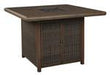Paradise Trail Medium Brown Bar Table with Fire Pit - P750-665 - Gate Furniture