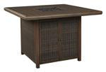 Paradise Trail Medium Brown Bar Table with Fire Pit - P750-665 - Gate Furniture