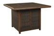 Paradise Trail Medium Brown Bar Table with Fire Pit - P750-665 - Gate Furniture