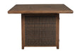 Paradise Trail Medium Brown Bar Table with Fire Pit - P750-665 - Gate Furniture