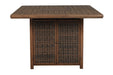 Paradise Trail Medium Brown Bar Table with Fire Pit - P750-665 - Gate Furniture
