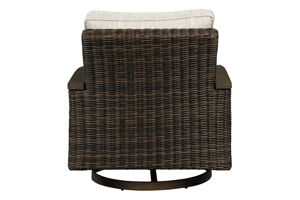 Paradise Trail Medium Brown Swivel Lounge Chair (Set of 2) - P750-821 - Gate Furniture