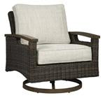 Paradise Trail Medium Brown Swivel Lounge Chair (Set of 2) - P750-821 - Gate Furniture