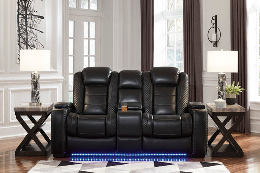 Party Time Power Reclining Loveseat with Console - 3700318 - Gate Furniture