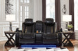 Party Time Power Reclining Loveseat with Console - 3700318 - Gate Furniture