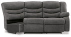 Partymate Right-Arm Facing Reclining Loveseat with Half Wedge - 3690350