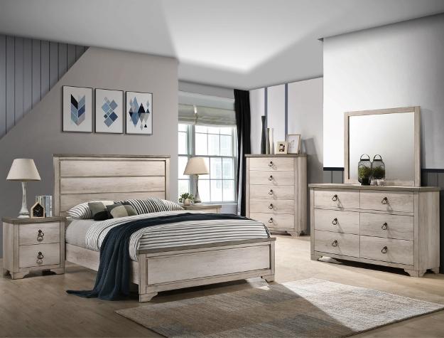 Patterson Driftwood Gray Panel Bedroom Set - Gate Furniture