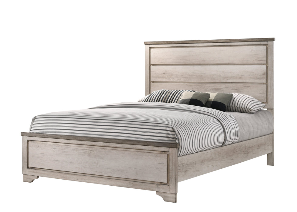 Patterson Driftwood Gray Panel Bedroom Set - Gate Furniture