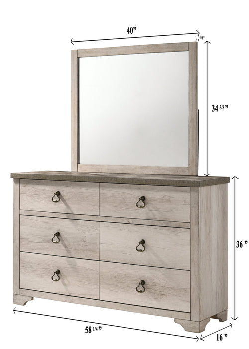 Patterson Driftwood Gray Panel Bedroom Set - Gate Furniture