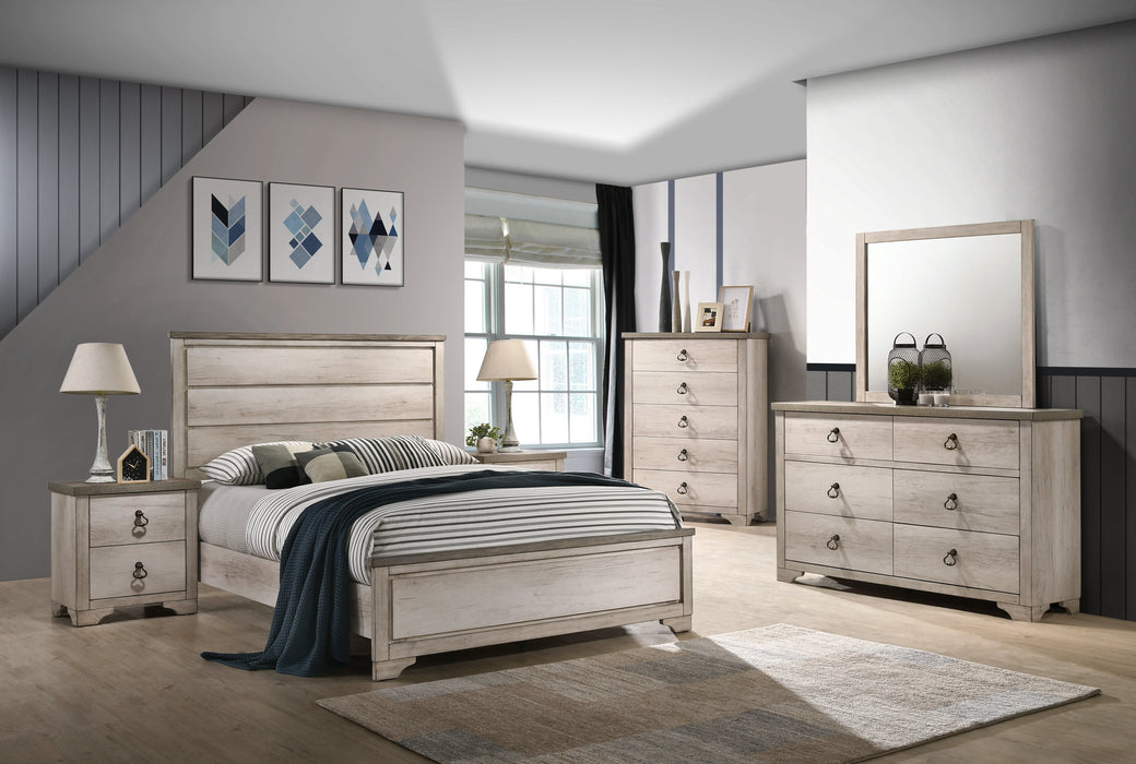 Patterson Driftwood Gray Panel Bedroom Set - Gate Furniture