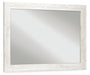 Paxberry Whitewash Bedroom Mirror - B181-36