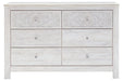 Paxberry Whitewash Dresser - B181-31 - Gate Furniture