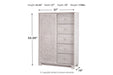 Paxberry Whitewash Dressing Chest - B181-48 - Gate Furniture