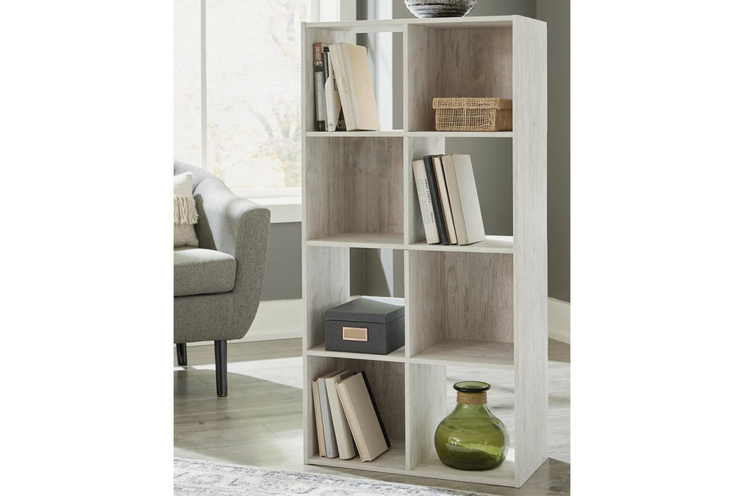 Paxberry Whitewash Eight Cube Organizer - EA1811-4X2 - Gate Furniture