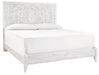 Paxberry Whitewash King Panel Bed - Gate Furniture