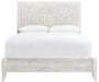 Paxberry Whitewash Queen Panel Bed - Gate Furniture