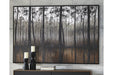 Philyra Black/Orange/Silver Wall Art - A8000253 - Gate Furniture