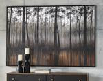 Philyra Black/Orange/Silver Wall Art - A8000253 - Gate Furniture