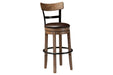 Pinnadel Light Brown Bar Height Bar Stool - D542-130 - Gate Furniture