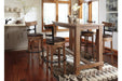 Pinnadel Light Brown Bar Height Bar Stool - D542-130 - Gate Furniture