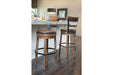 Pinnadel Light Brown Bar Height Bar Stool - D542-130 - Gate Furniture