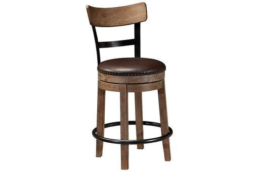 Pinnadel Light Brown Counter Height Bar Stool - D542-124 - Gate Furniture