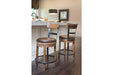 Pinnadel Light Brown Counter Height Bar Stool - D542-124 - Gate Furniture