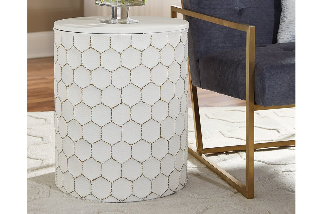 Polly White Stool - A3000013 - Gate Furniture