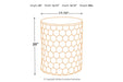 Polly White Stool - A3000013 - Gate Furniture