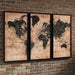 Pollyanna Tan/Black Wall Art (Set of 3) - A8000074 - Gate Furniture