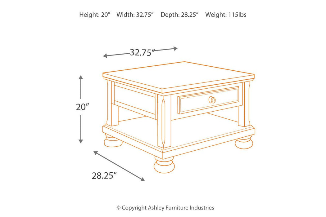 Porter Rustic Brown Coffee Table with Lift Top - T697-0 - Gate Furniture