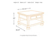 Porter Rustic Brown Coffee Table with Lift Top - T697-0 - Gate Furniture