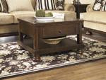 Porter Rustic Brown Coffee Table with Lift Top - T697-0 - Gate Furniture