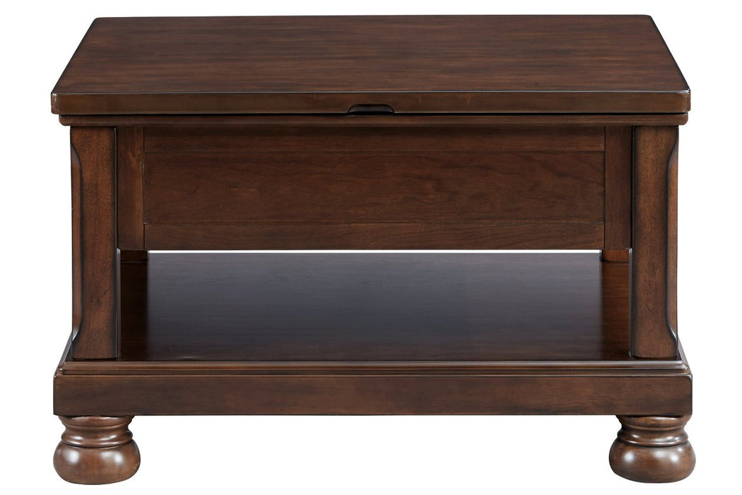Porter Rustic Brown Coffee Table with Lift Top - T697-0 - Gate Furniture