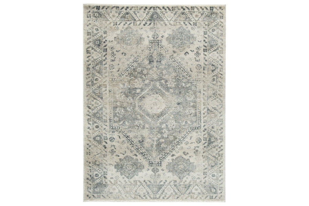 Precia Gray/Cream 7'10" x 10'6" Rug - R404131 - Gate Furniture