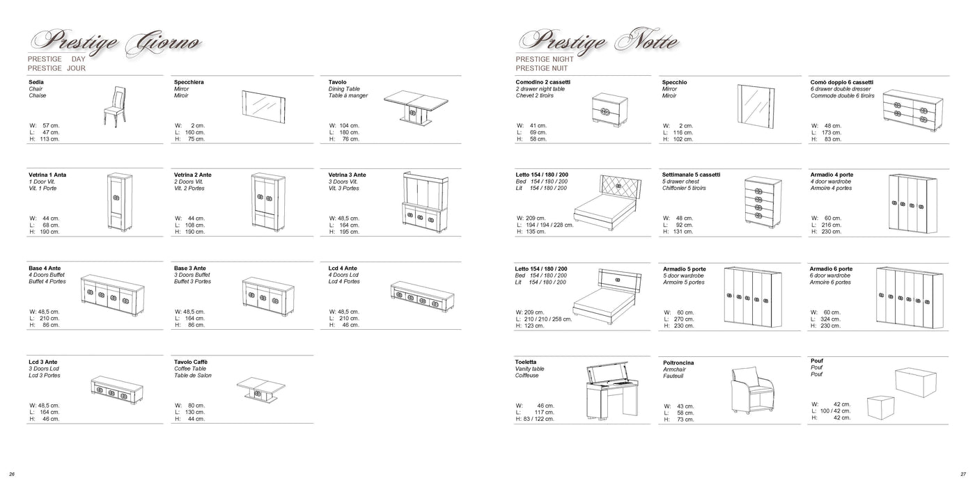 Prestige Classic Bedroom Set - Gate Furniture